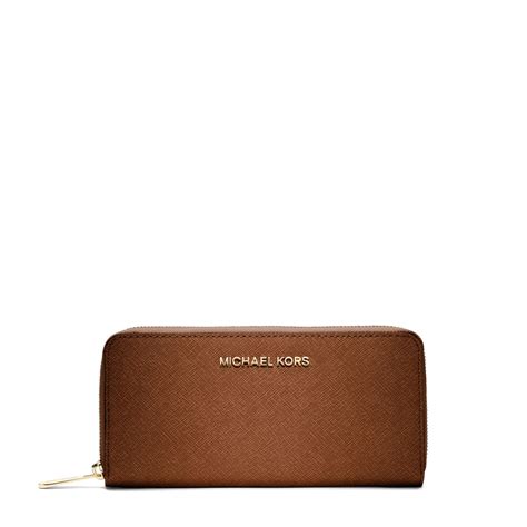 michael kors jet set continental wallet crocodile embossed orange|Michael Kors silver metallic wallet.